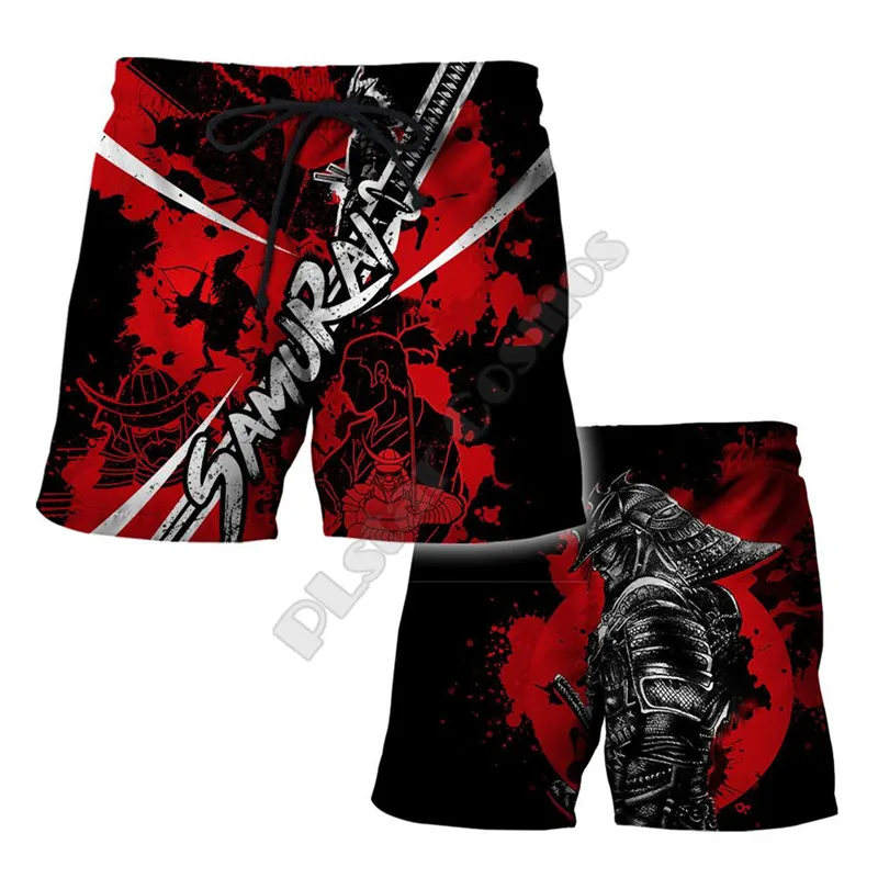 PLstar Cosmos Street Casual Shorts Men Summer Mask Tattoo Printed 3d Shorts Harajuku Casual Elastic Waist shorts