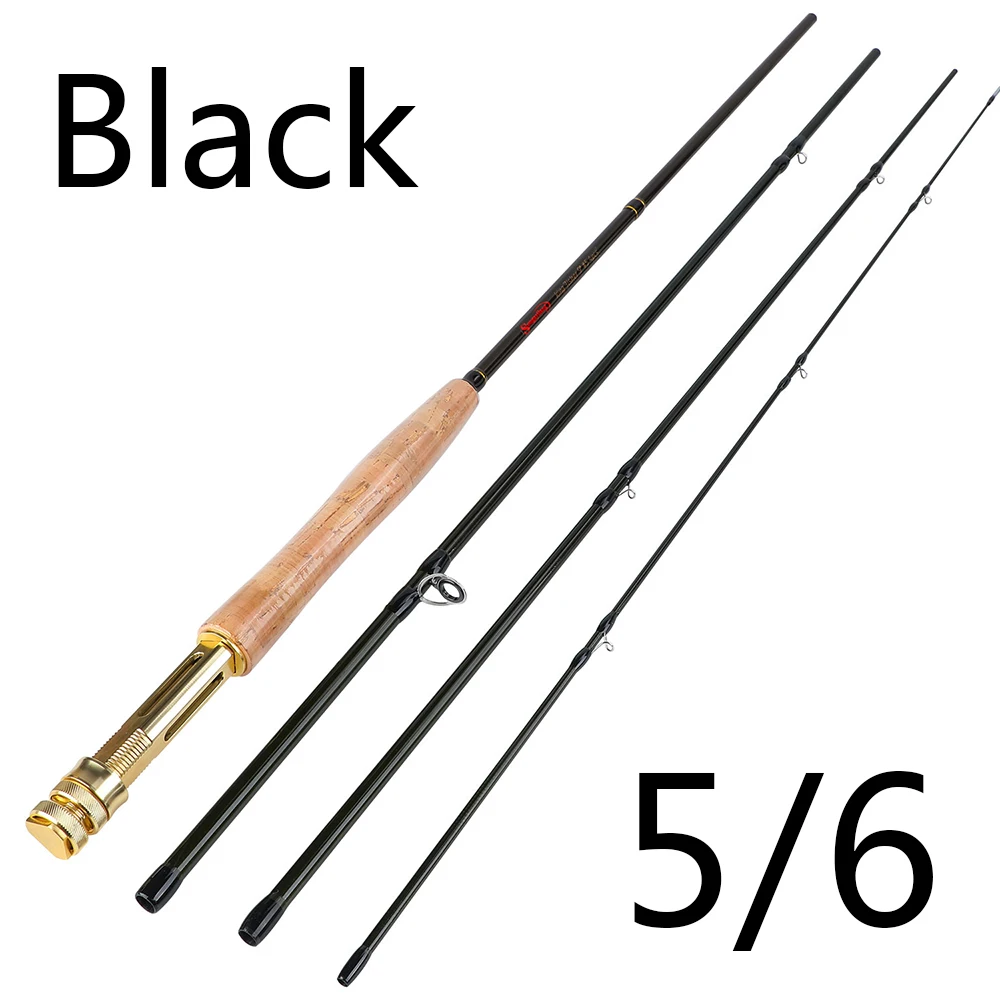  Sougayilang 2.7m Fly Fishing Rod Combo Light Weight Portable Green Black Fly Rod and CNC-machined A