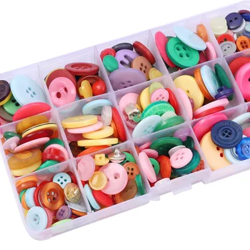 

Kids Sewing Buttons Plastic Clothes Tools 0.7-1.5cm/1.5-2.0CM Round Shape Assorted Colors DIY Handmade Sewing Craft