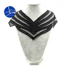 Вышивка шеи воротник diy Ложные воротнички Водорастворимая москитная сетка Женская бутоньерка трехмерные кружевные аксессуары