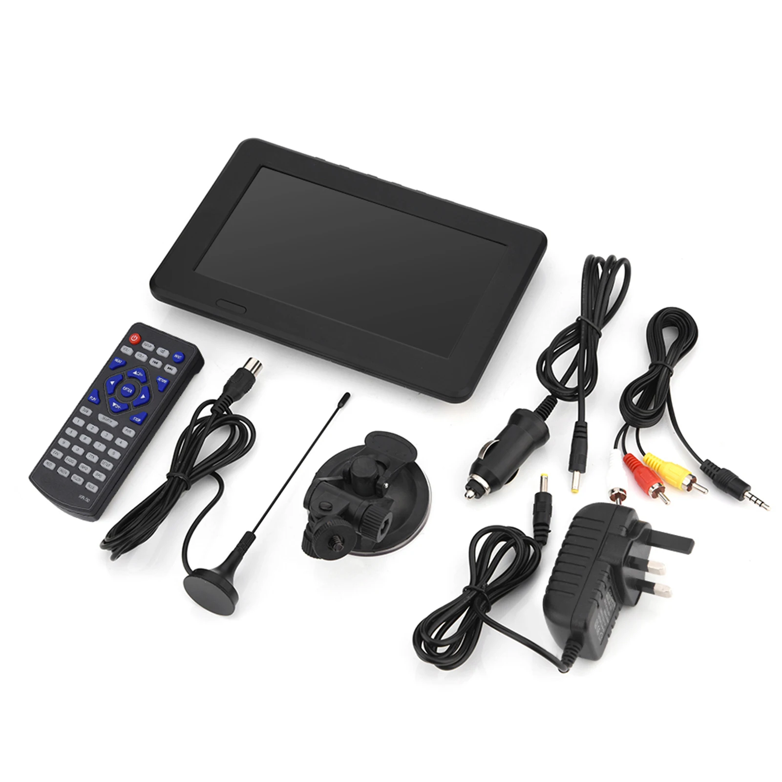 LEADSTAR 7inch DT-T2 16:9 HD Digital Analog Portable TV Color Television Player for Home Car UK Plug | Электроника