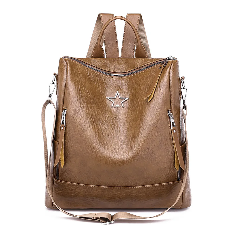 Рюкзак женский стиль Pu мягкая кожа сумка для школы, колледжа анти-Spillage Многофункциональный корейский Стиль Шоппинг Путешествия B