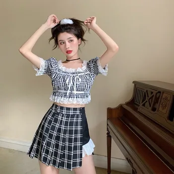 2 Piece Country Girl Kawaii Harajuku Skirt & Top 5