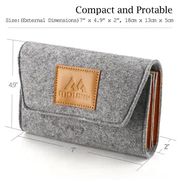 

Mouriv Felt Sleeve Pouch Case Storage Bag for Accessories ( Mouse, Cellphone, Cables, SSD,HDD Enclosure, Power Bank and More)