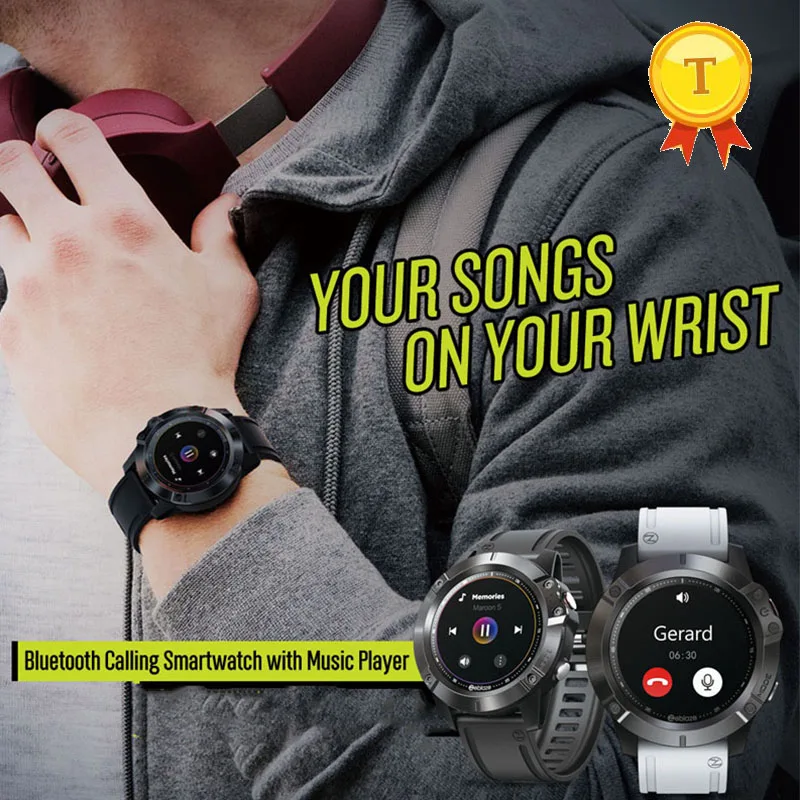 베스트 셀러 음악 플레이어 스마트 시계 블루투스 통화 긴 배터리 수명 Smartwatch 멀티 스포츠 모드 피트니스 트래커 심박수