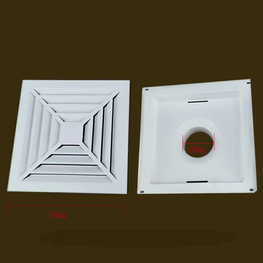 Plastic Ceiling Diffuser Square Aluminum Alloy Grille Air Extractor Outlet Exhaust  Fan Cover Bathroom Kitchen Hood Ventilation - AliExpress