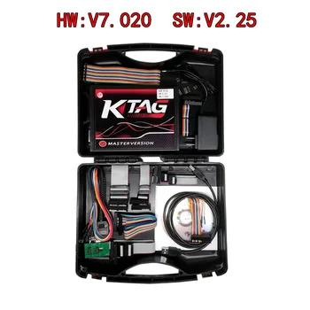 KTAG ECU Progrmmer 4LED Red PCB EU Online Master Version Ksuite V2.25 No Token Limited Support Full Protocols obdstar x300 pad2 x300 dp plus c package full version 8inch tablet support ecu programming and toyota smart key