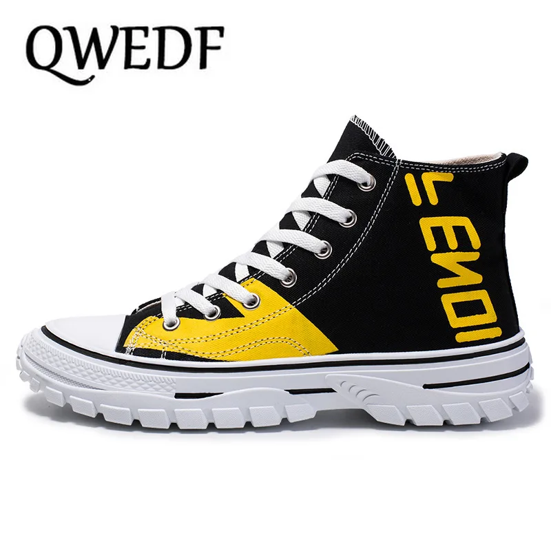 QWEDF/ г. Мужская парусиновая обувь; сезон весна-осень; Новая мужская обувь на шнуровке; Вулканизированная обувь; кроссовки на плоской подошве; Мужская обувь; X10-39