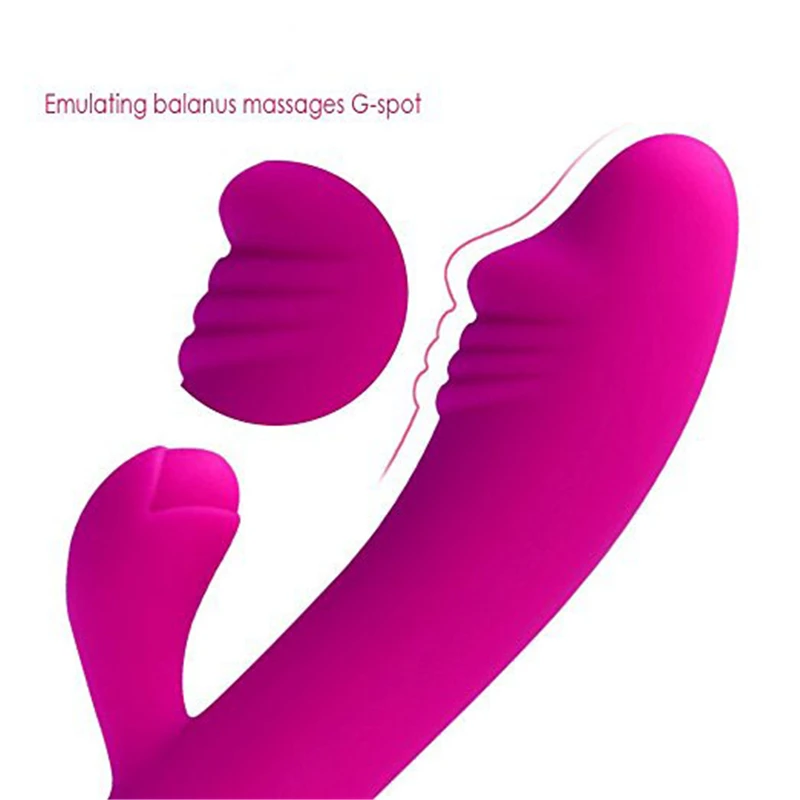 G Spot фаллоимитатор Кролик Вибраторы для женщин двойной силиконовый