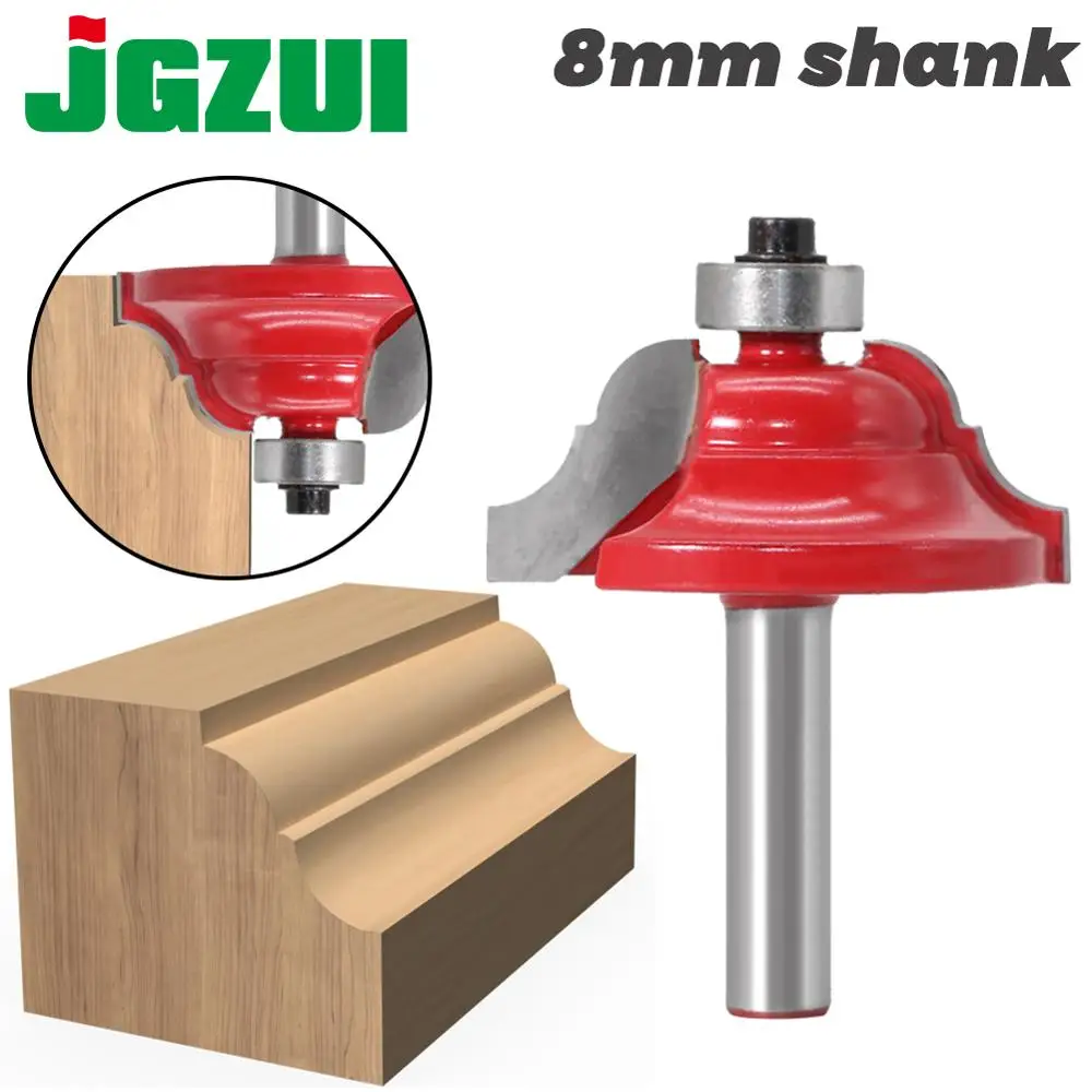 1pc High Quality Double Roman Ogee Edging Router Bit Large 8mm shank