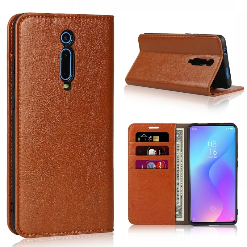 Чехол для телефона для Xiao mi Red mi K20 Xiaomi mi 9 T 9 T крышка глобальной версии чехол s Флип Роскошный из натуральной кожи бизнес кошелек Coque