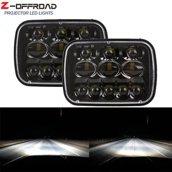 

For Jeep 1986 to 1992 MJ Comanche Rectangular 5x7 LED Sealed Beam Headlights Projector Headlamp for Jeep Cherokee XJ 1984-2001