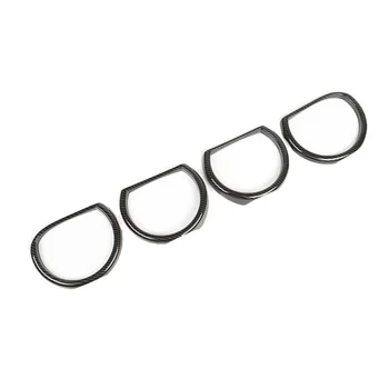 

For Dodge Challenger 15+ Decoration Trim Black ABS 4pcs Headlight Cover