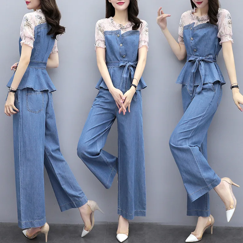 

Goddess Elegant by Age Set 2019 Summer New Style WOMEN'S Dress-Style Slimming Western Style Royal Sister Loose Pants Two-Piece S