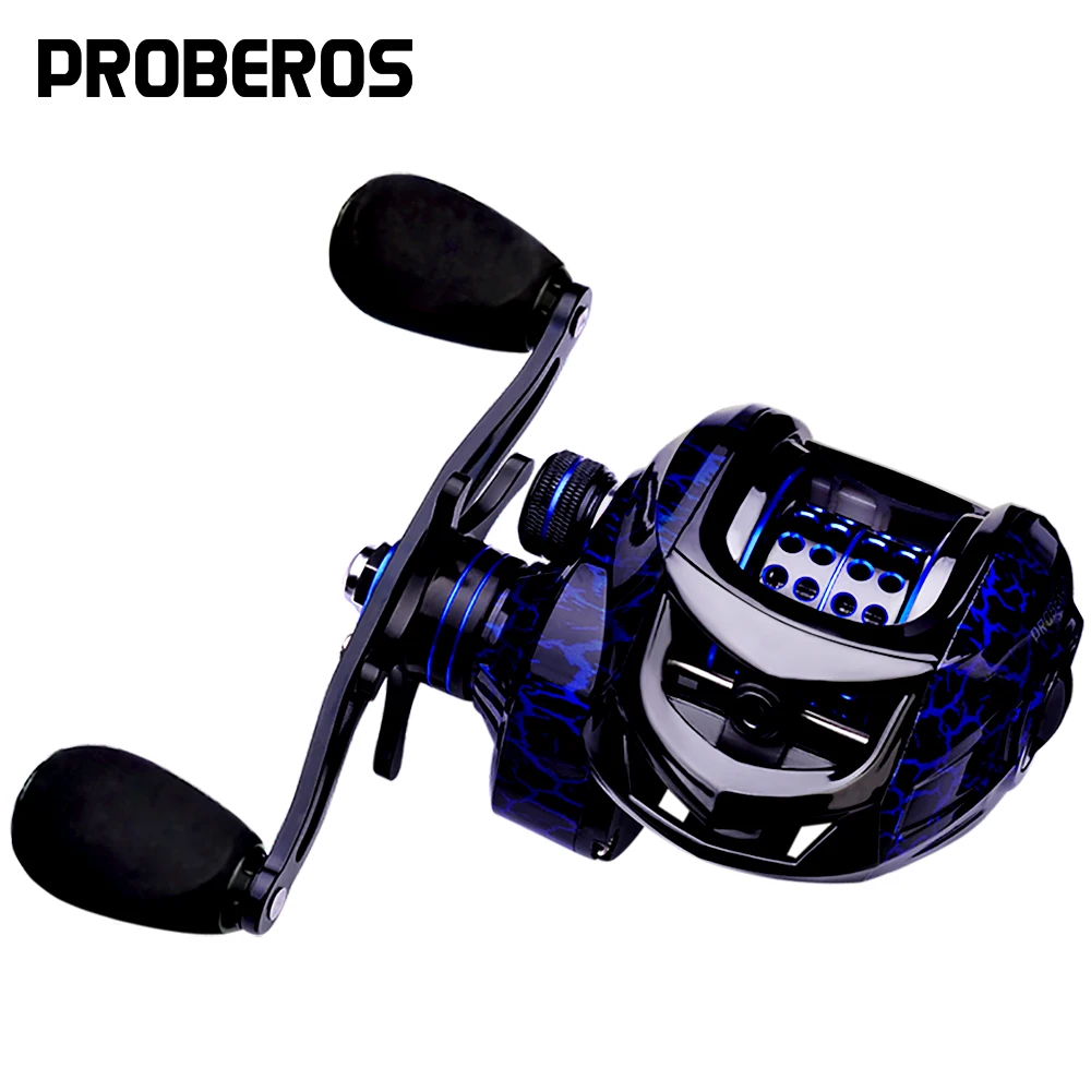 

PROBEROS Fishing Reel 7.2:1 High Speed Reel Fishing Metal Spool 10KG Max Drag Baitcasting Reel 12 Magnetic Brake System Pesca