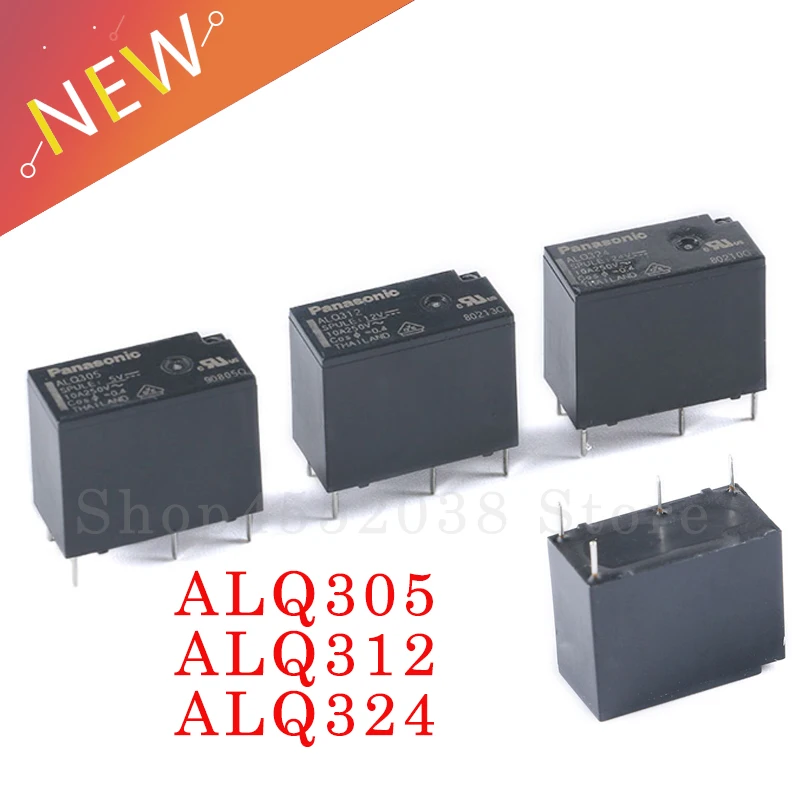 5 шт./лот реле ALQ305 ALQ312 ALQ324 искусственная кожа 10 А 4 контакта|Реле| |