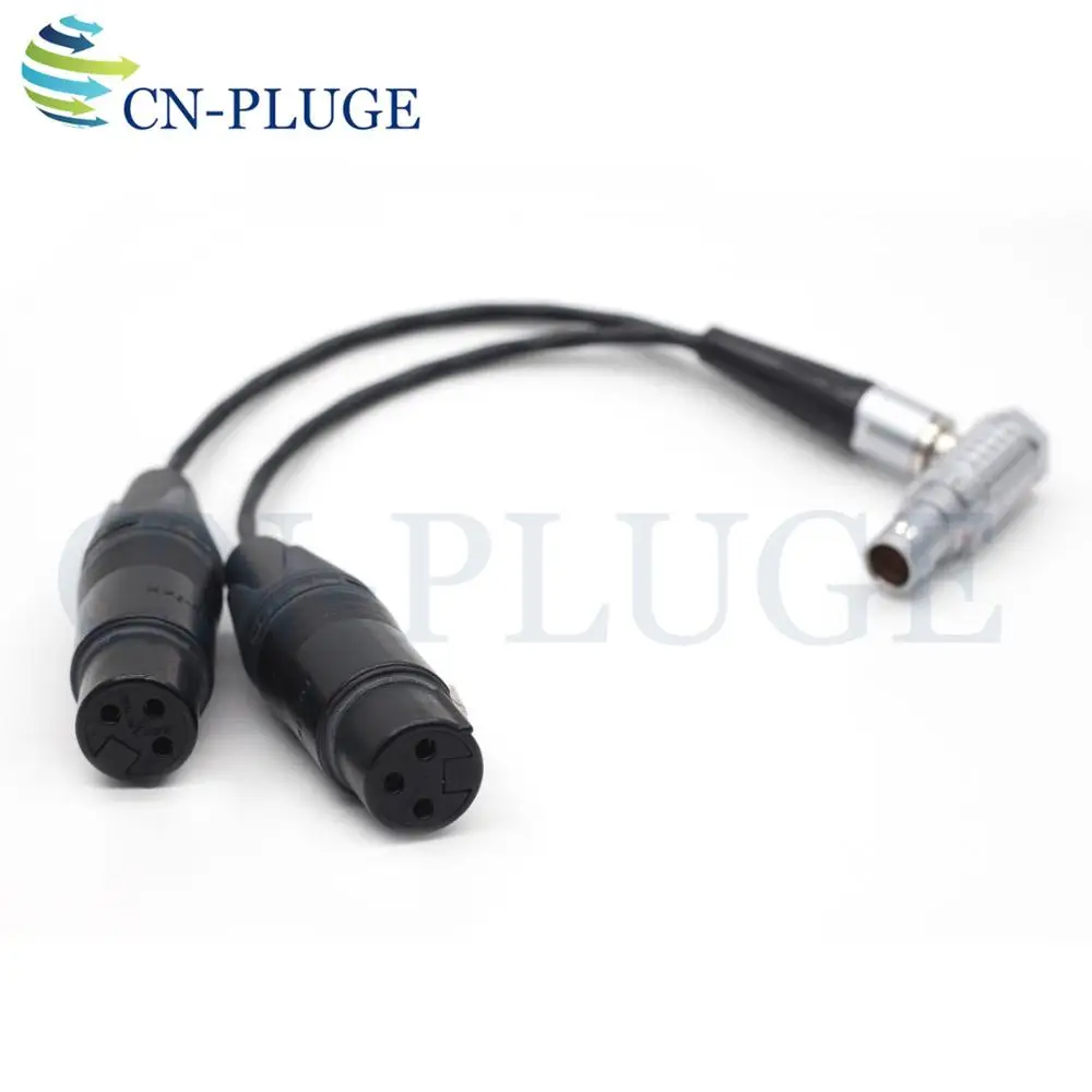 10 контактный разъем для Dual 3 pin XLR Breakout аудио входной кабель для atomonos Shogun мониторный рекордер