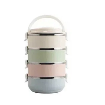 

1/2/3/4 Layers Food Grade Stainless Steel Lunch Box Bento Thermal Insulated Food Container Boxes For Students