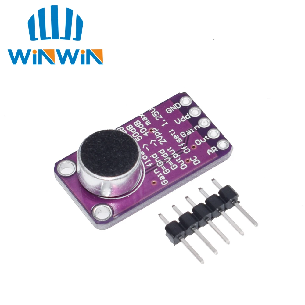 

Electret Microphone Amplifier Stable MAX9814 module Auto Gain Control