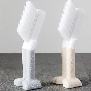 

New Home Washing Brush Vertical Small Soft Cleaning Household Plastic Shoe Brush Washing Detergent Standable Cleaning Shoe Brush