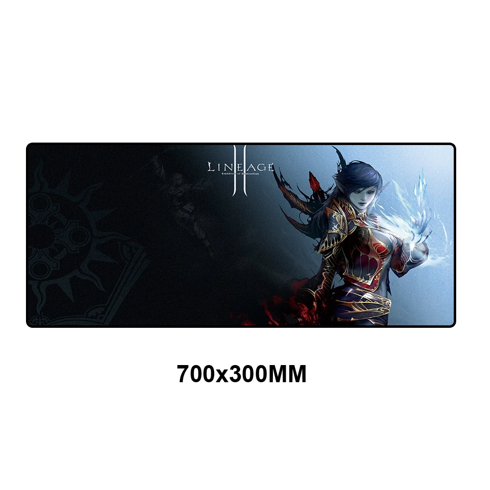TT2-005 Lineage 2 коврик для мыши xl игровой коврик для мыши геймер большая клавиатура HD аксессуары для ПК ноутбук офисный коврик для мыши резиновый игровой коврик 70X30 см - Цвет: TT2-005