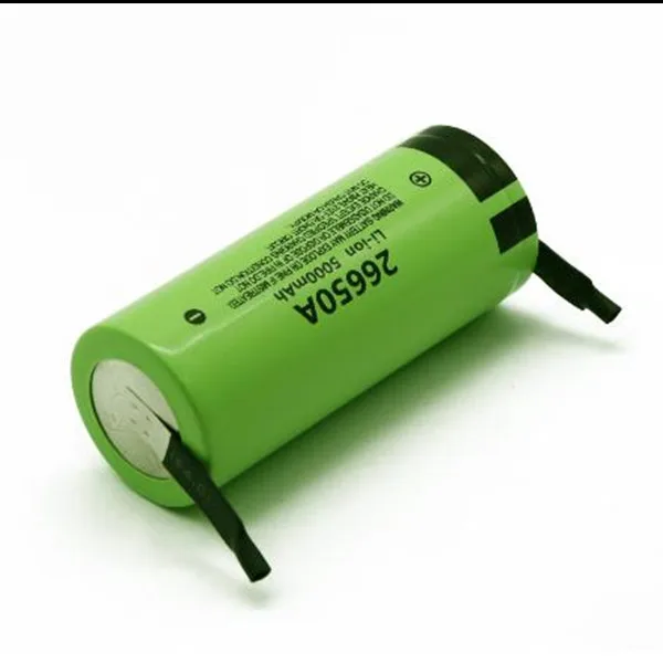 3 шт. аккумулятор 26650 для Panasonic 26650A 3,7 V 5000mAh высокой емкости 26650 литий-ионные аккумуляторы+ DIY nicke