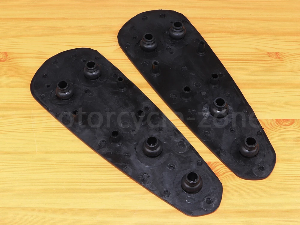 For Indian Roadmaster Chieftain Springfield Chief Classic- Motorcycle Black Rubber Floorboard Foot pegs
