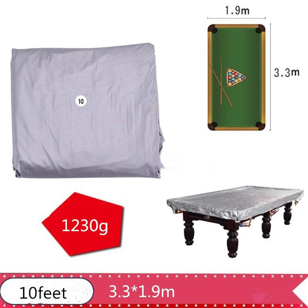 

With Drawstring Dustproof Waterproof Snooker Furniture Billiard Table Cover Full Pool Rip Resistance Accessories Outdoor Solid