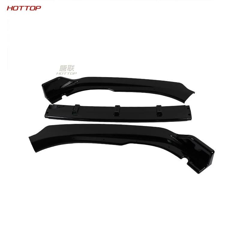 Matt Black 3pcs PP матовый черный Автомобильный передний нижний бампер для губ сплиттер для Honda Accord 12th - Цвет: Matt Black 3pcs