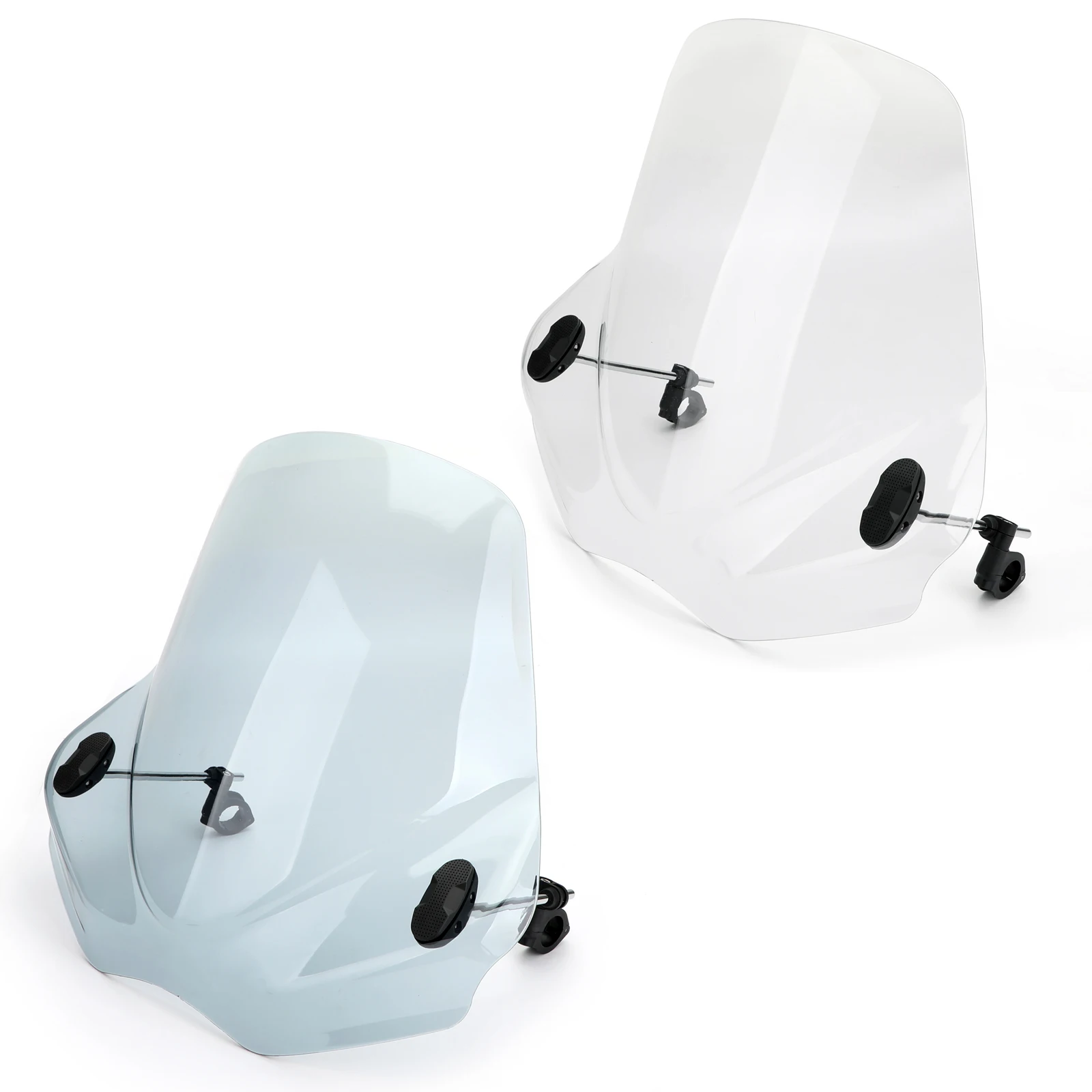 Artudatech Universal Windshield WindScreen For Motorcycle With 7/8" 1