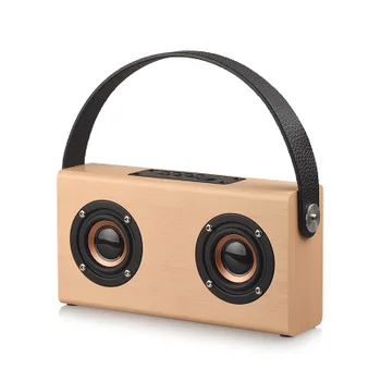 

column wood outdoor speaker subwoofer Boom box Portable Bluetooth Speaker Bass wireless Music Center Soundbar speaker AUX USB