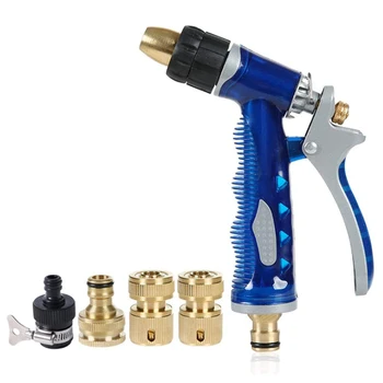 

High Pressure Water Spray, Garden Hose Spray with Full Brass Nozzle High Pressure Spray Nozzle for Plants Watering