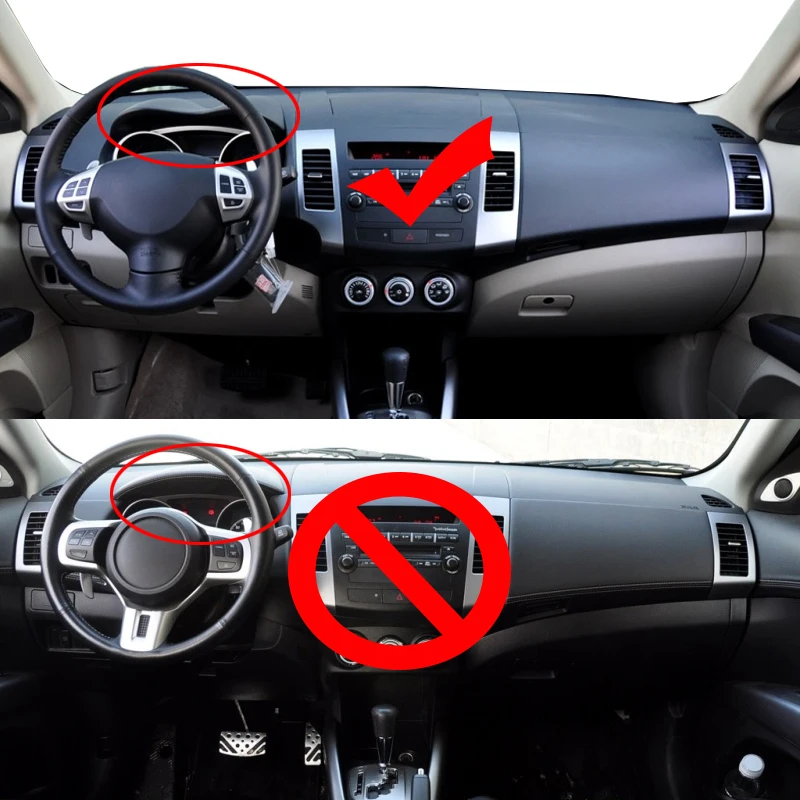 2 слоя приборной панели автомобиля крышка ковра накидка для Mitsubishi Outlander 2007-2013 LHD RHD коврик тент коврик Защита от солнца коврик