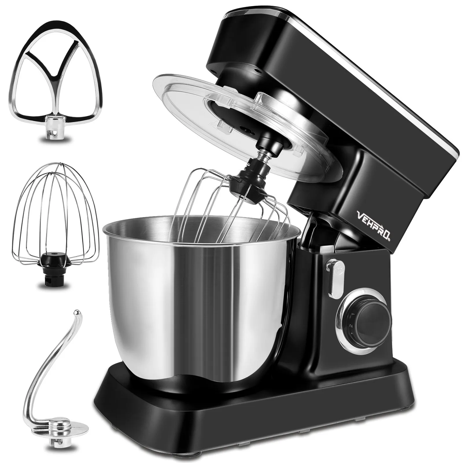 4.5l 800w 10 Speed Stand Mixer Stainless Steel Bowl Kitchen Food Blender Cream Egg Whisk Cake Dough Kneader Bread Maker T3 | Дом и сад