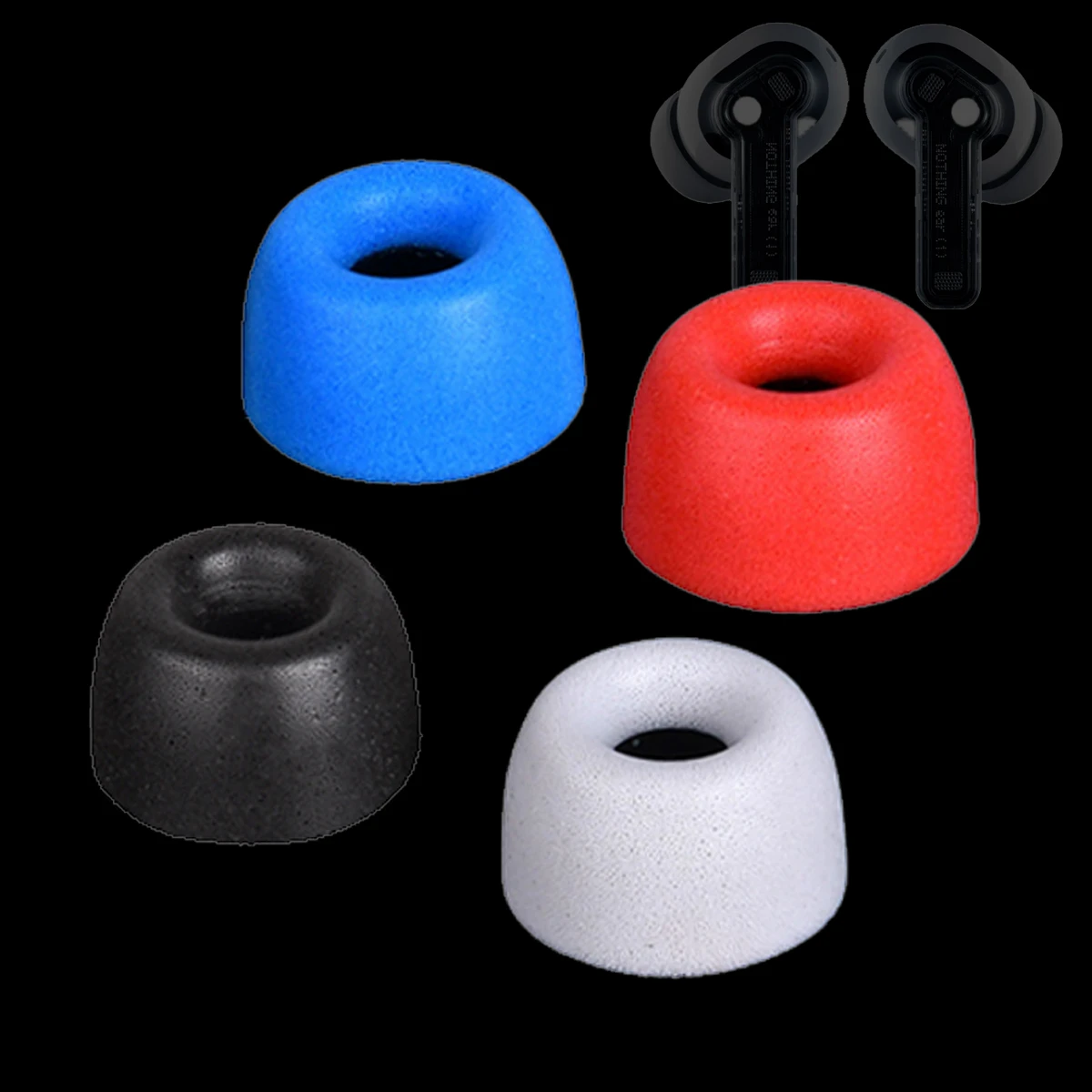 6Pcs Memory Form Ear Tips for Nothing Ear (1) TWS Eartips for Nothing Ear1 Ture Wireless Earbuds Tips Soundproof Noise Canceling