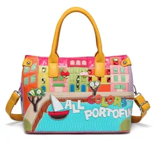 Женская сумка через плечо, изысканная женская сумка с вышивкой, сумка на одно плечо