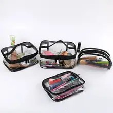 

Hot Women Transparent Cosmetic Bag Zipper Travel Make Up Case Makeup Beauty Organizer Storage Pouch Toiletry Wash Bath Bag