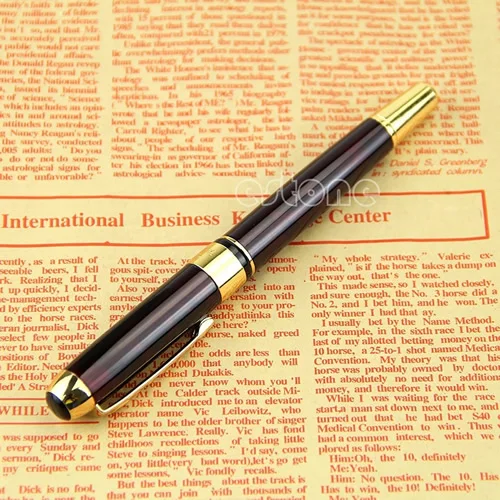 01 Горячее предложение! Распродажа! Jinhao X250 18kgp перьевая ручка Средний Перьевая ручка люкс Золото H7EC - Цвет: 01