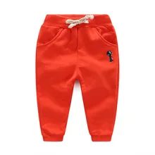 Спортивные брюки для мальчиков; коллекция года; детская одежда; спортивные брюки; сезон весна-осень; детские брюки с вышивкой без открытой промежности; B Class