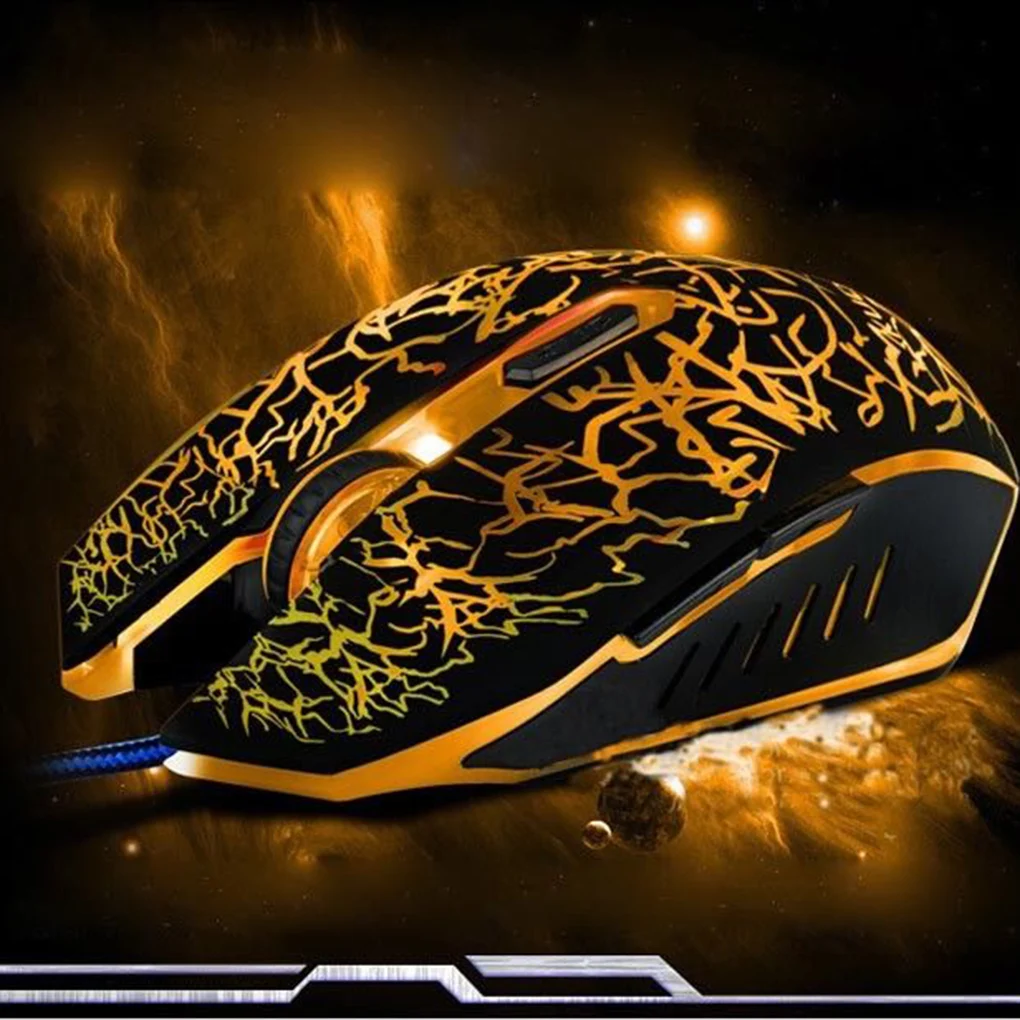 4000DPI Gamers Luminouse Mice 6 кнопок светодиодный USB оптическая игровая компьютерная мышь