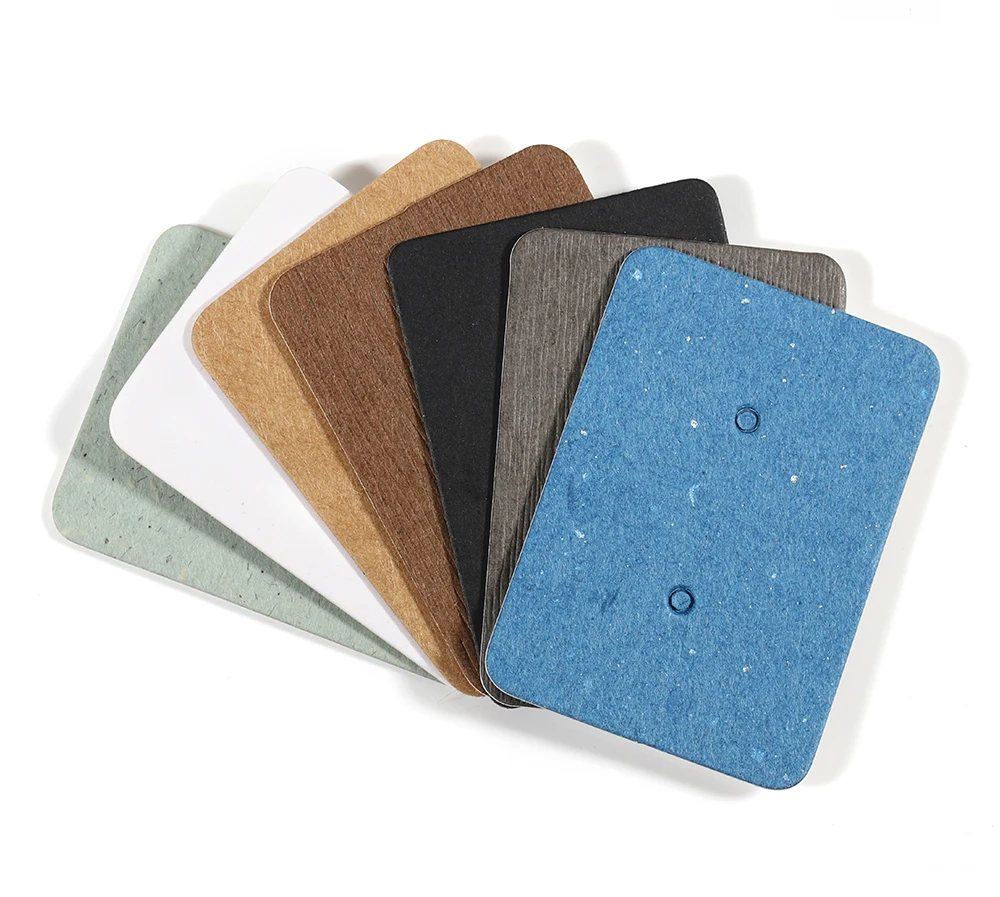50-100pcs 2.5x3.5cm Ear Studs Card Earring Display Card Packaging Cardboard Blank Kraft Paper Price Tag for DIY Jewelry Gift