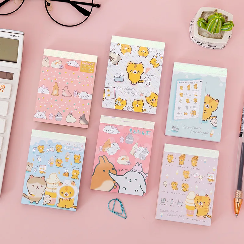 Kawaii хлеб кошка Блокнот и милые носки с рисунками зверей из мультфильмов для
