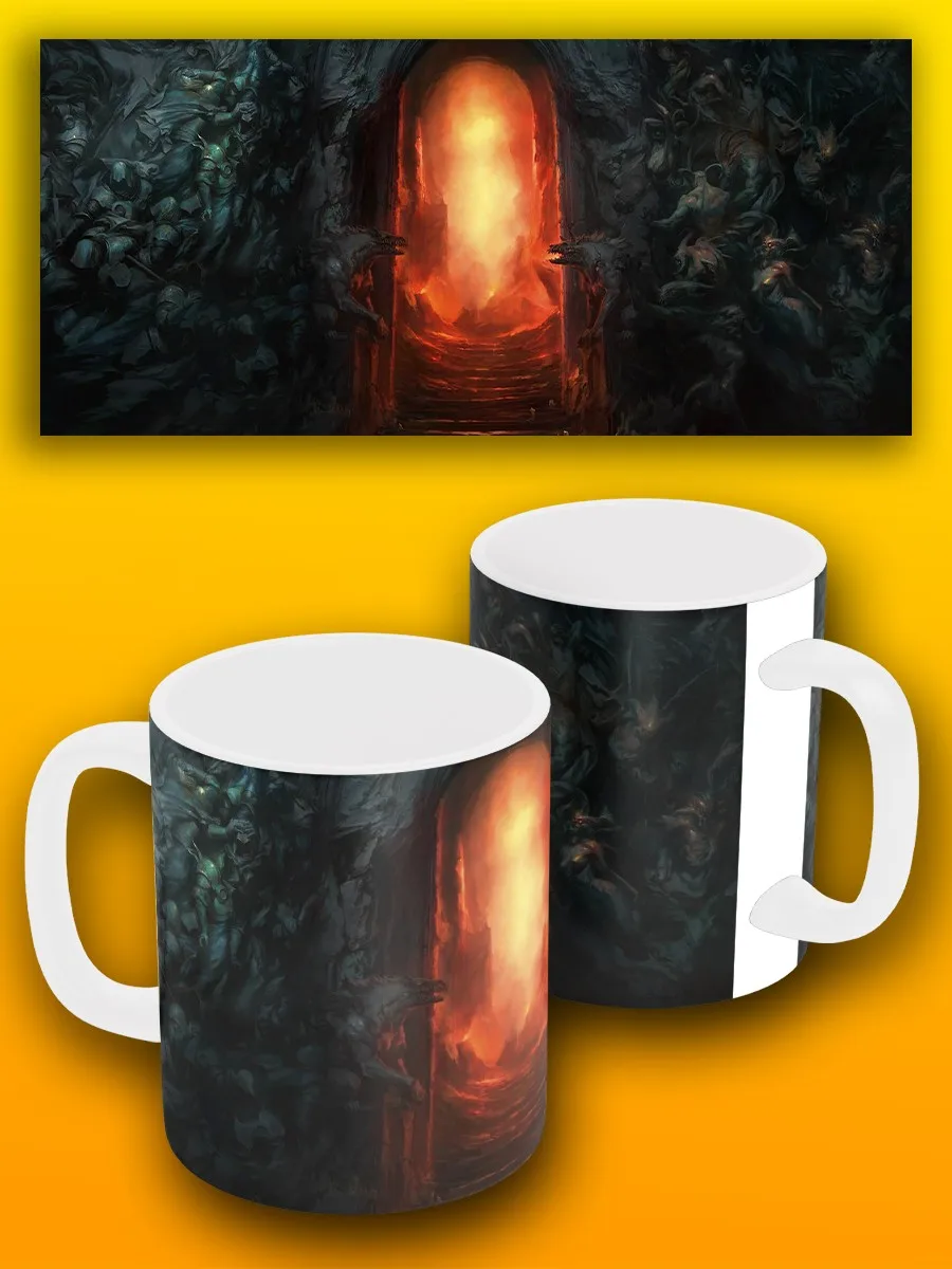 Sparkling White video game Diablo 2 - 2213 mug cup Pialat for tea | Дом и сад