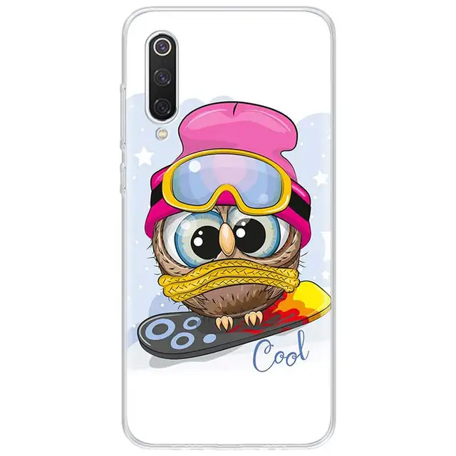 Baby Cute Owl Lover Cartoon Candy Winter Phone Case For Xiaomi Redmi Note 10S 9S 8T 11 10 9 8 Pro 9T 9A 9C 8A 7A 7 6 5 S2 Clear TB341-5