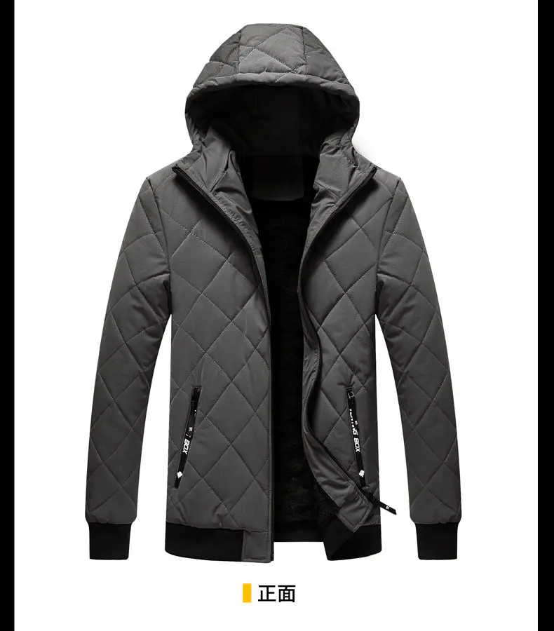 2019 Winter Fleece Warm Jacket Coats Men Hooded Male Coat Jackets Parka Thick Thermal Quality Outerwears New Year Gift Clothing 7