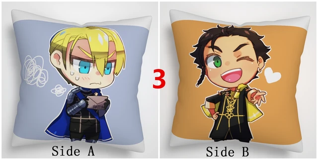 Fire Emblem Three Houses Claude Dimitri two sides Pillow Cushion Case Cover
