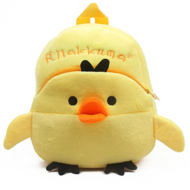 

Cute Mini Small Chick Plush Backpack Baby Kids Rilakkuma Kiiroitori School Bags Kindergarten Preschool Backpack for Boys Girls