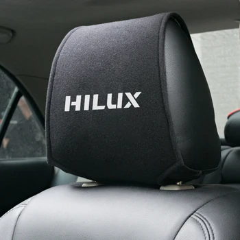 

Car headrest cover Car Seat Neck Pillow Protection Safety Headrest Support Rest Cushion for Toyota Hilux Auto styling