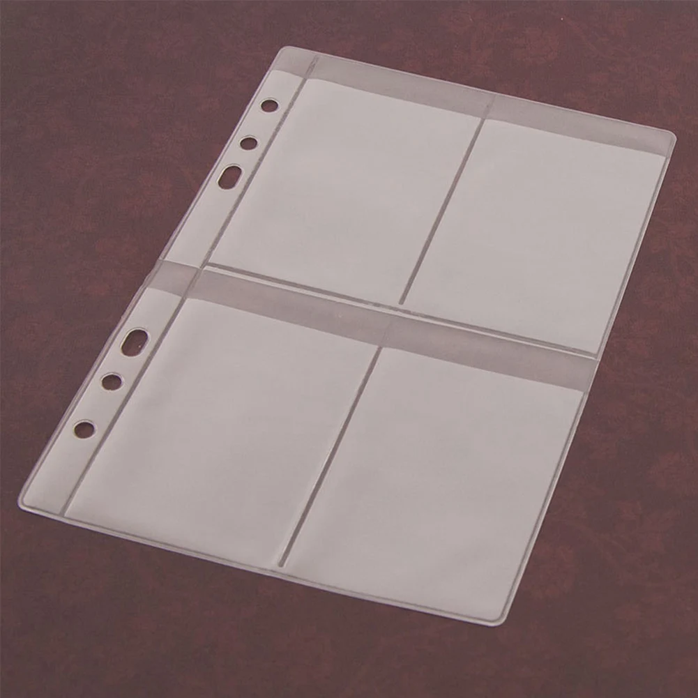 4 Grids Album Transparent Storage Book Collections Scrapbooking Cutting Dies Durable Synthetic Leather Stencil Card Seal Template Holder - Цвет: 4 Grids