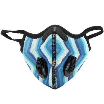 

Unisex Mouth Mask With Double Breathing Valves Breathable Face Mask For Outdoor Cycling Reusable Respirator Mask Mascarillas